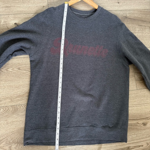 Charcoal Crew Neck Sweatshirt (Brunette) - Picture 7 of 7